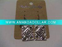 Wholesale new arrival 50dozens ancients silver oil drip dangle earrings wholesale