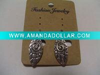 Wholesale new arrival 50dozens ancients silver oil drip dangle earrings wholesale