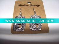 Wholesale new arrival 50dozens ancients silver oil drip dangle earrings wholesale
