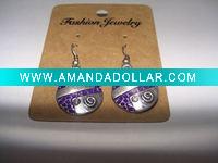 Wholesale new arrival 50dozens ancients silver oil drip dangle earrings wholesale
