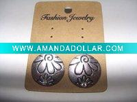 Wholesale new arrival 50dozens ancients silver oil drip dangle earrings wholesale