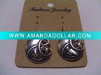 Wholesale new arrival 50dozens ancients silver oil drip dangle earrings wholesale