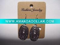Wholesale new arrival 50dozens ancients silver oil drip dangle earrings wholesale