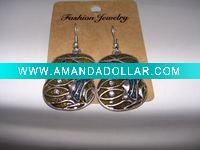Wholesale new arrival 50dozens ancients silver oil drip dangle earrings wholesale