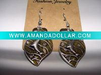 Wholesale new arrival 50dozens ancients silver oil drip dangle earrings wholesale