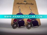Wholesale new arrival 50dozens ancients silver oil drip dangle earrings wholesale