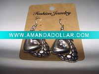Wholesale new arrival 50dozens ancients silver oil drip dangle earrings wholesale