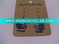Wholesale new arrival 50dozens ancients silver oil drip dangle earrings wholesale