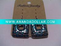 Wholesale new arrival 50dozens ancients silver oil drip dangle earrings wholesale