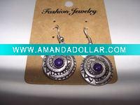 Wholesale new arrival 50dozens ancients silver oil drip dangle earrings wholesale
