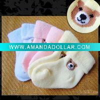Wholesale Fashionable bear cotton baby socks