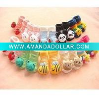 Wholesale fashion thicken animal cotton baby sock/spandex anti-slip sock