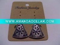 Wholesale new arrival 50dozens ancients silver oil drip dangle earrings wholesale