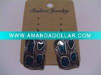 Wholesale new arrival 50dozens ancients silver oil drip dangle earrings wholesale