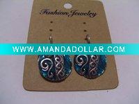 Wholesale new arrival 50dozens ancients silver oil drip dangle earrings wholesale