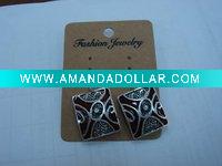 Wholesale new arrival 50dozens ancients silver oil drip dangle earrings wholesale