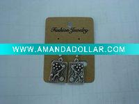 Wholesale new arrival 50dozens ancients silver oil drip dangle earrings wholesale