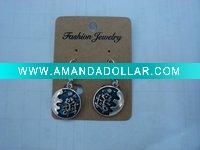 Wholesale new arrival 50dozens ancients silver oil drip dangle earrings wholesale