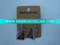 Wholesale new arrival 50dozens ancients silver oil drip dangle earrings wholesale