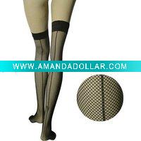 Wholesale Seamed Fishnet Hold Ups Stockings