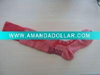 red skiing socks