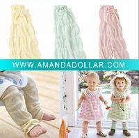 100% Hotsale cotton made lovely childre knitted legging warms