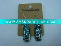 Wholesale new arrival 50dozens ancients silver oil drip dangle earrings wholesale