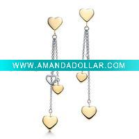 rich charm long earrings