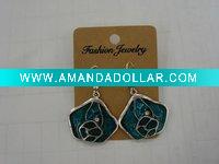 Wholesale new arrival 50dozens ancients silver oil drip dangle earrings wholesale