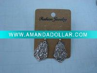 Wholesale new arrival 50dozens ancients silver oil drip dangle earrings wholesale