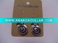 Wholesale new arrival 50dozens ancients silver oil drip dangle earrings wholesale