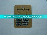 Wholesale new arrival 50dozens ancients silver oil drip dangle earrings wholesale