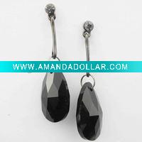 Wholesale Black arcylic earring