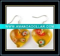 Wholesale Glass jewelry earrings