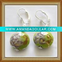 murano glass earring