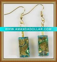 Wholesale hottest lampwork glass earring