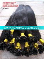 Wholesale pre-bond U tip human hair extension 100% virgin indian remy hair