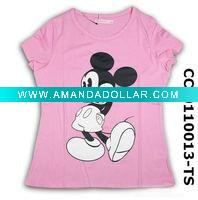 Wholesale Children's t-shirt of 100% cotton for 2-6 years old
