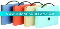 Wholesale A4 colorful plastic document case with handle for business