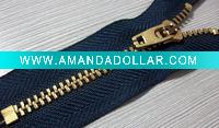 Wholesale 3# closed-end wallet metal zipper