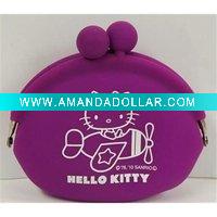 Wholesale 2011 fashion design silicon coin wallet key pouch