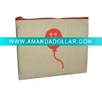Recycled cotton pouch