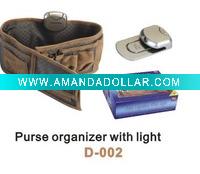 Wholesale purse organizer with light