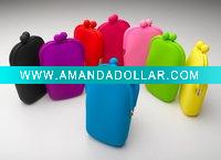 2011 fashion wallet silicone coin bag rubber wallet