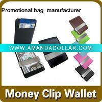money Clip wallet/billfold/PU wallet/pouch