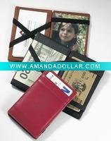 leather photo & card holder