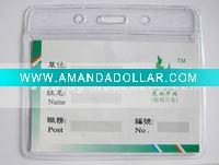 clear soft pvc card holder