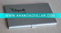 aluminum name card holder