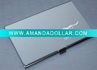 Metal business card holder