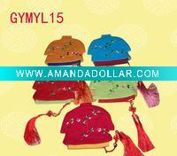 Wholesale Handicraft coin bag, wallet, fabric of many colors, factory wholesale